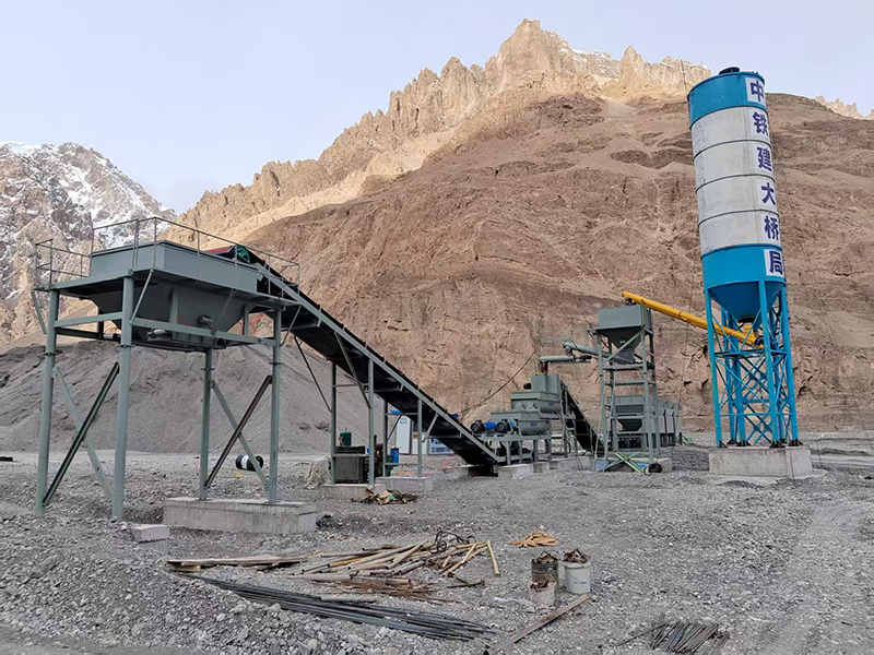 WDJ300—600型穩(wěn)定土拌合站疊加式二次攪拌