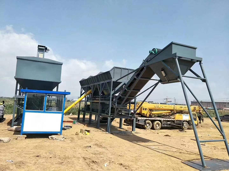 WDJ600型免基礎(chǔ)穩(wěn)定土拌合站